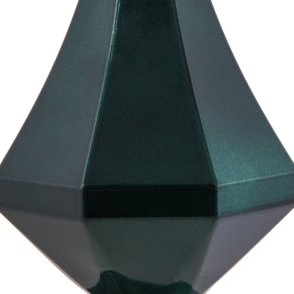 Vickerman 8" Sea Blue Candy Finish Diamond Finial Ornament Pack of 2