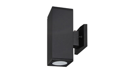 ASD Lighting LED Outdoor Wall Cylinder Square Up and Down 18W 120V Triac 3000/4000/5000K Black ETL