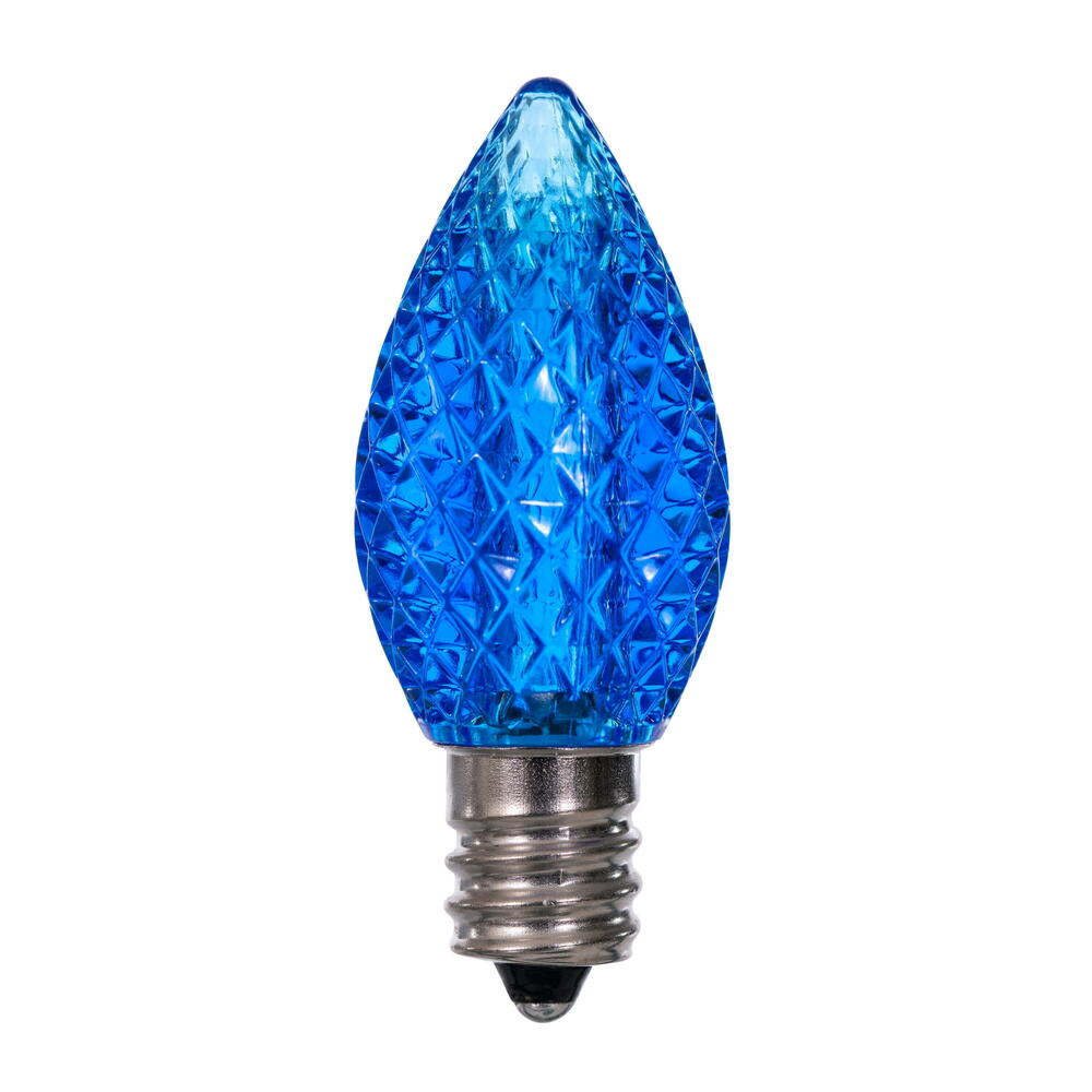 Vickerman C7 LED Blue Faceted Replacement Bulb bag of 25