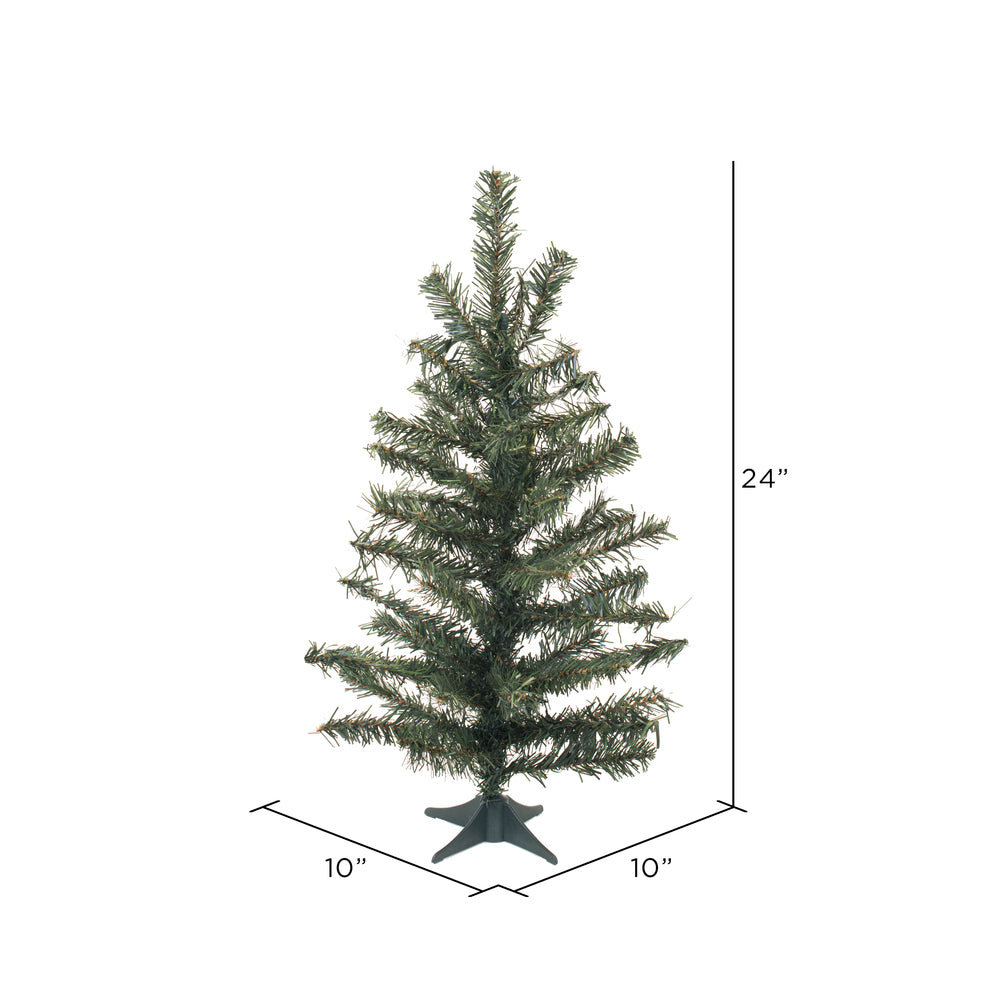 Vickerman 24" Canadian Pine Artificial Christmas Tree Unlit