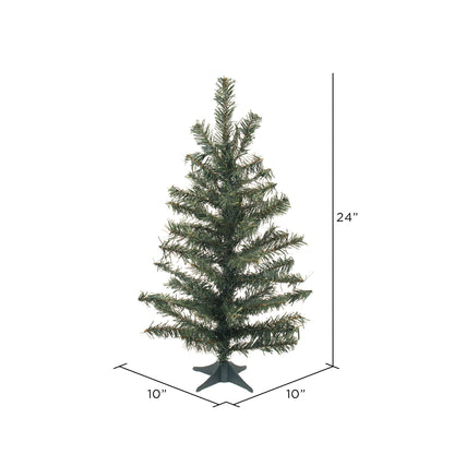 Vickerman 24" Canadian Pine Artificial Christmas Tree Unlit