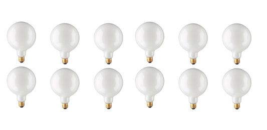 BULBRITE INCANDESCENT G40 MEDIUM SCREW (E26) 40W DIMMABLE LIGHT BULB 2700K/WARM WHITE 12PK (350040)