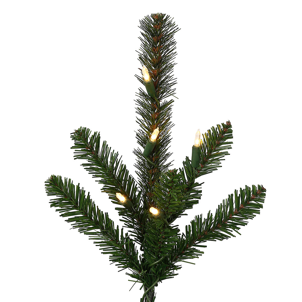 Vickerman 7.5' x 60" Decorator Pine  Artificial Christmas Tree Warm White Dura-lit LED Lights