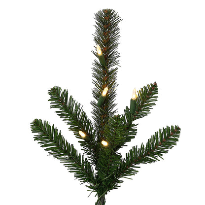 Vickerman 7.5' x 60" Decorator Pine  Artificial Christmas Tree Warm White Dura-lit LED Lights