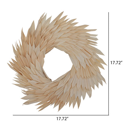 Vickerman Natural Botanicals 17" Bleached Palm Sun Wreath.