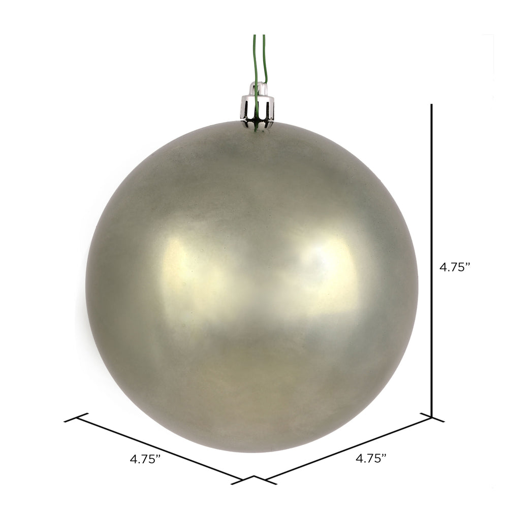 Vickerman 4.75" Wrought Iron Shiny Ball Ornament 4 per Bag