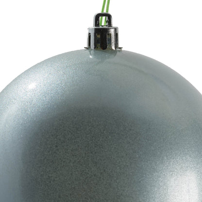 Vickerman 4.75" Periwinkle Candy Ball Ornament 4 per Bag