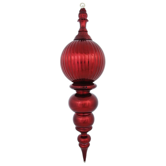 Vickerman 28" Burgundy Shiny Finial Ornament