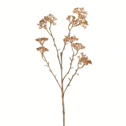 Vickerman 25" Artificial Beige Patrinia Spray. Includes 4 sprays per pack.