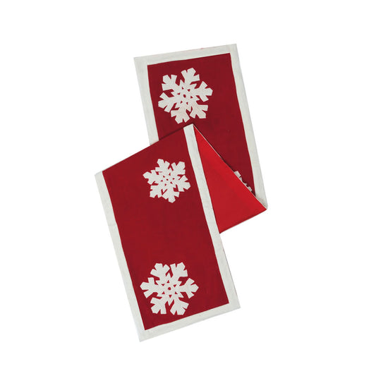Vickerman Decorative 12" x 60" Felt Flakes Table Runner