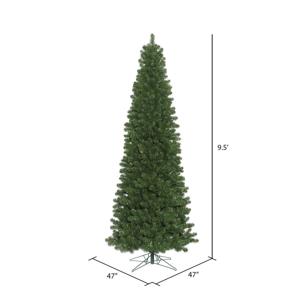 Vickerman 9.5' Oregon Fir Slim Artificial Christmas Tree Unlit