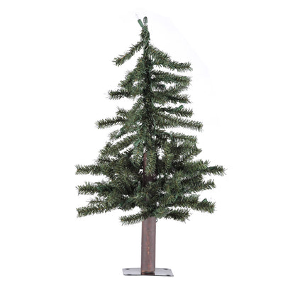 Vickerman 2' Natural Alpine Artificial Christmas Tree Unlit
