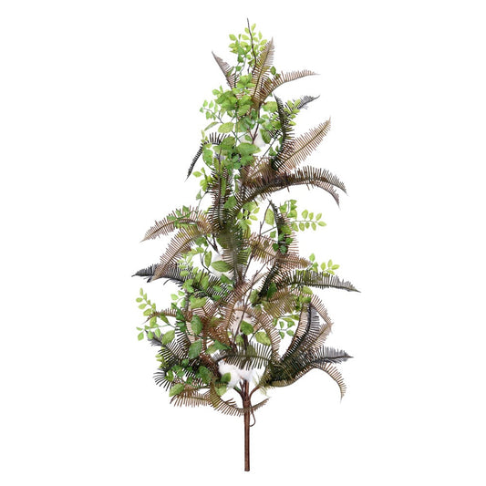 Vickerman 36" Artificial Green Fern Cotton Swag.