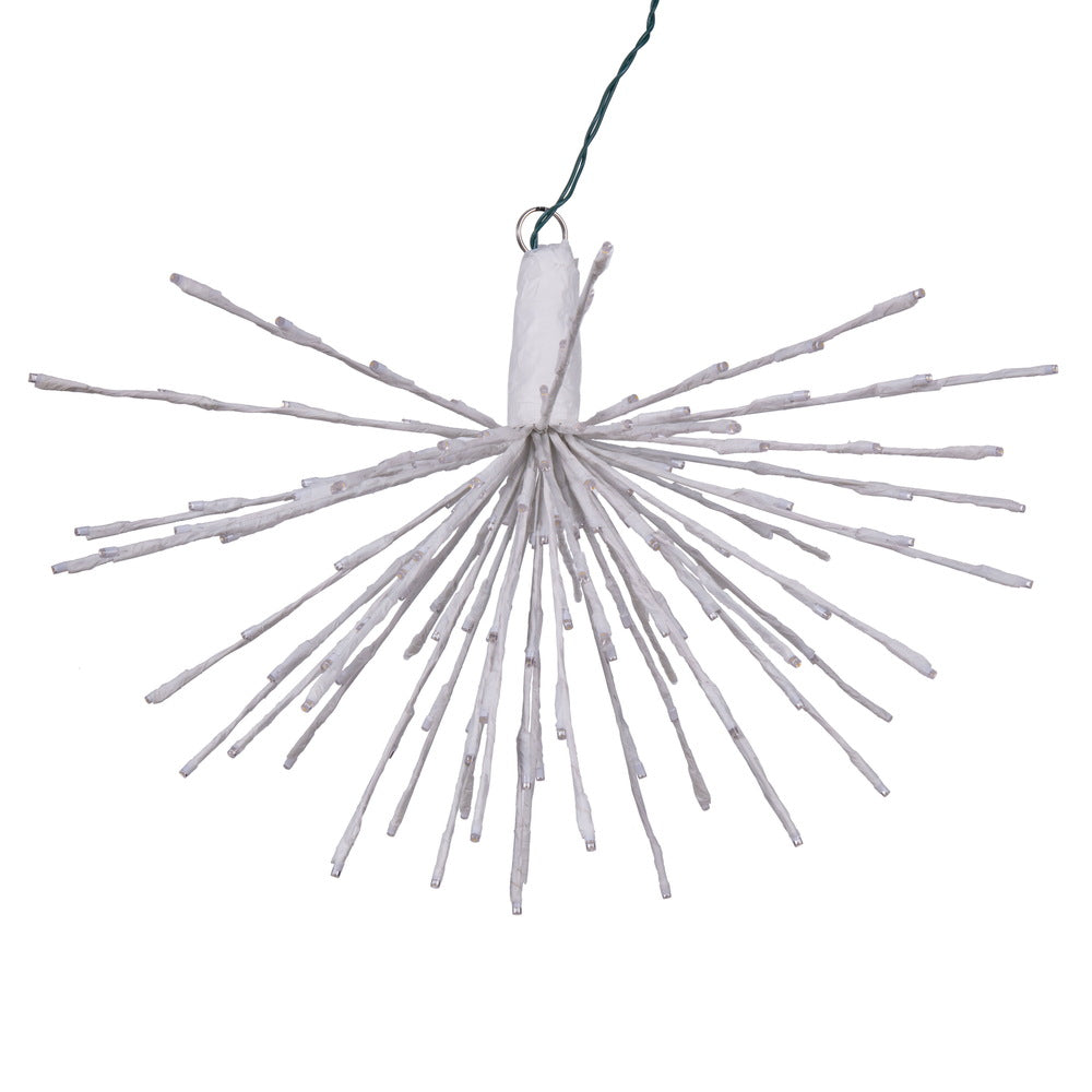 Vickerman 160Lt x 24" White Starburst Warm White 5mm LED Lights.