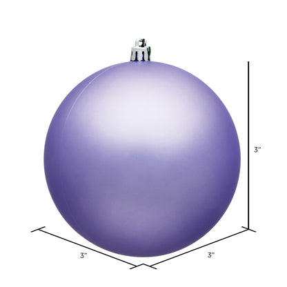 Vickerman 3" Lavender Matte Ball Ornament 32 per Box