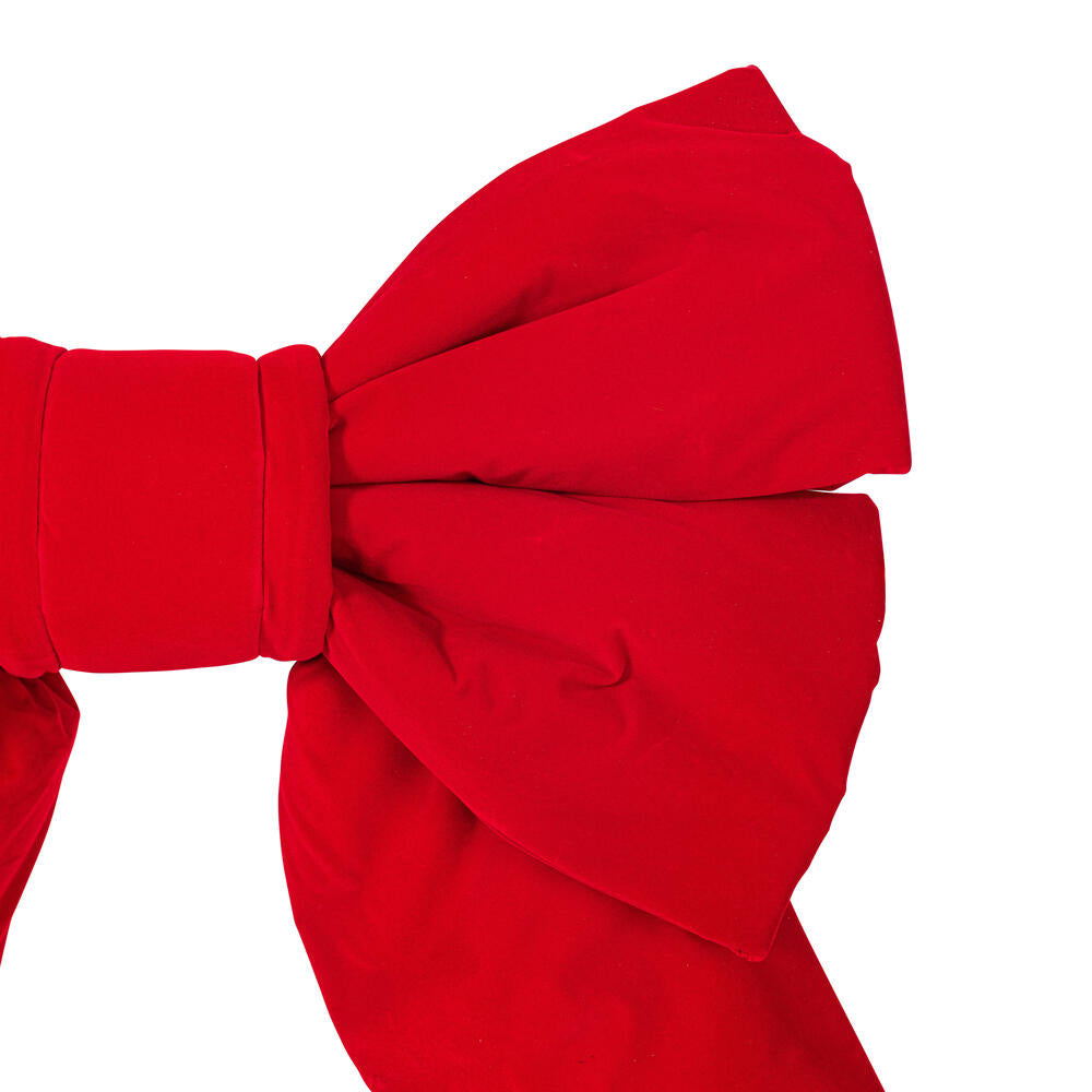 Vickerman 18" Red Velvet Outdoor Christmas Bow