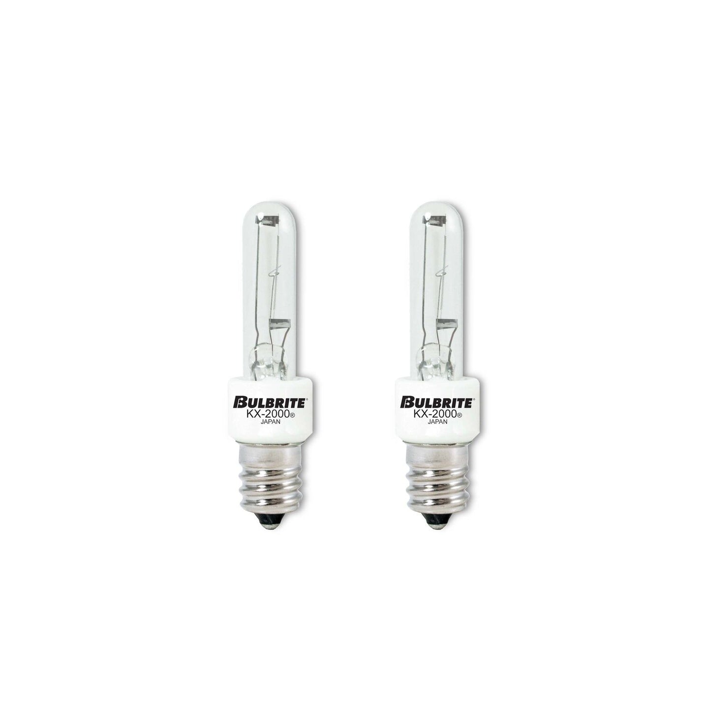 BULBRITE KRYPTON/XENON T3 CANDELABRA SCREW (E12) 20W DIMMABLE LIGHT BULB 2700K/WARM WHITE 2PK (473020)