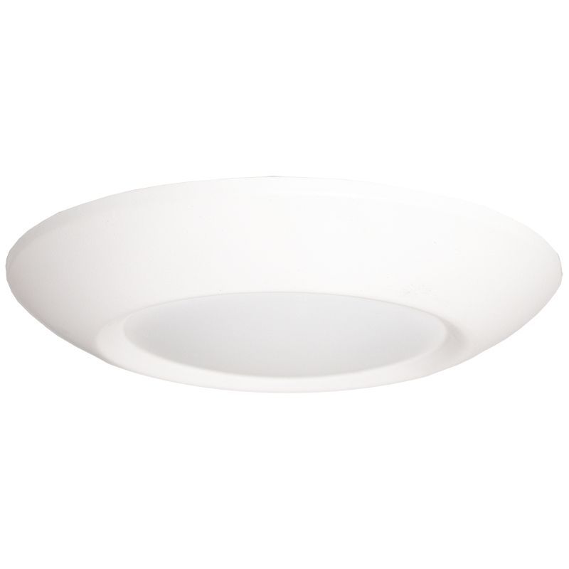 Westgate 6In Disk 15W 1000 Lumens 120V CRI80 40K Es Dim, Residential Lighting, 15W, 900 Lumens, 4000K, White Finish, TRIAC Dimming