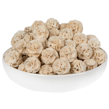 Vickerman Natural Botanicals 1.6" Sola Crape Ball. Includes 100 pieces per Pack.