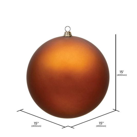 Vickerman 15.75" Copper Matte Ball Ornament