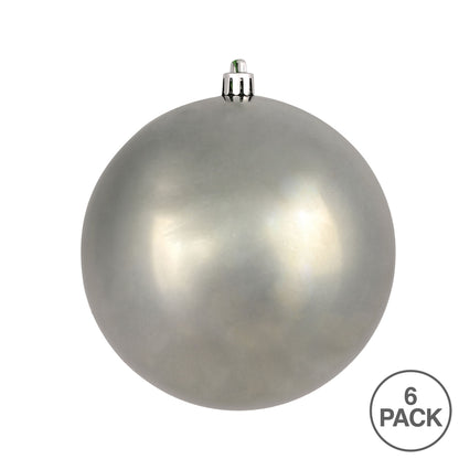 Vickerman 4" Wrght Iron Shiny Ball Ornament 6 per Bag