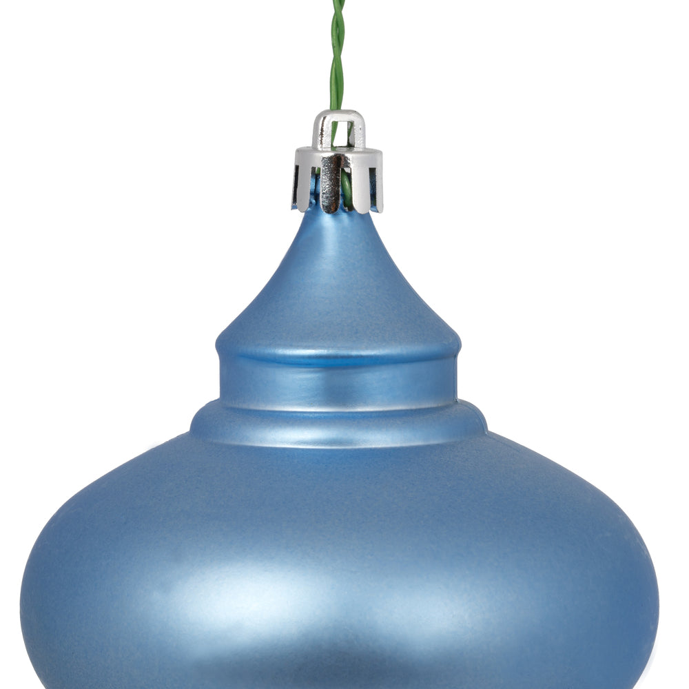 Vickerman 8.7" x 3.5" Periwinkle Matt Finial 3Bg