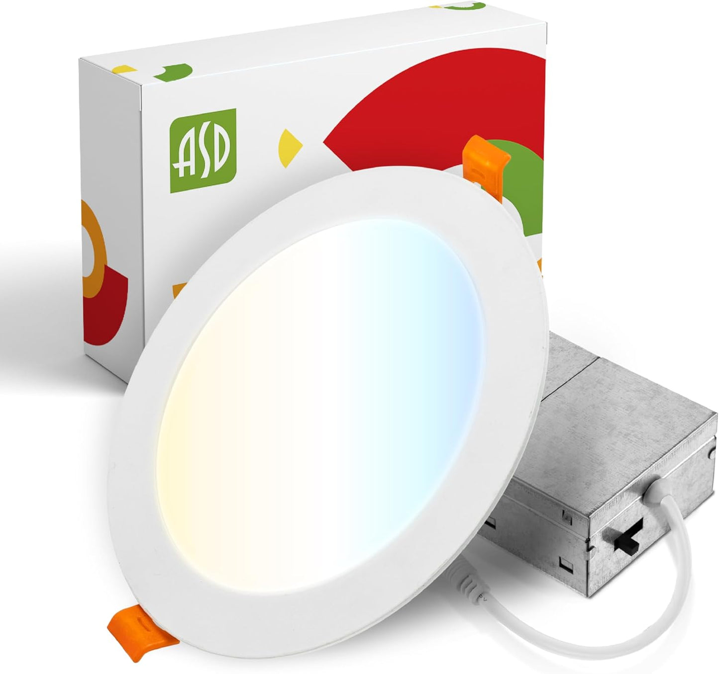 ASD Lighting LED Recessed Mini Panel Round 6inch 15W 120V Triac 2700/3000/3500/4000/5000K White UL Energy Star