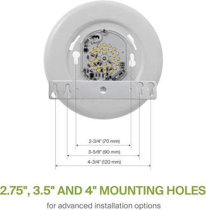 ASD Lighting LED Disk Light 4inch 10W 120V Triac 2700/3000/3500/4000/5000K White UL Energy Star 12 pack