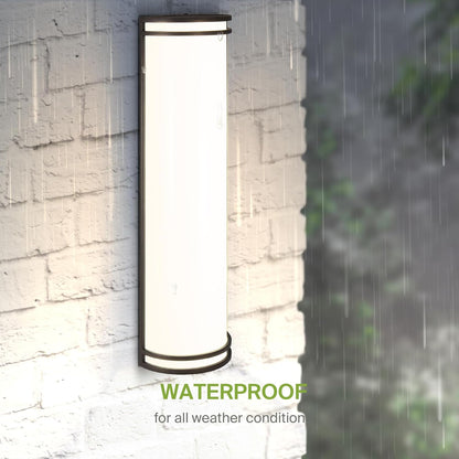 ASD Lighting LED Outdoor Wall Sconce 24" 25W 120-277V CCT Selectable 3000/4000/5000K Dimmable Oil Rubbed Bronze ETL