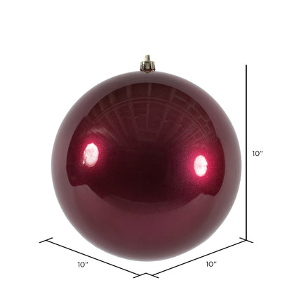 Vickerman 10" Berry Red Candy Ball Ornament