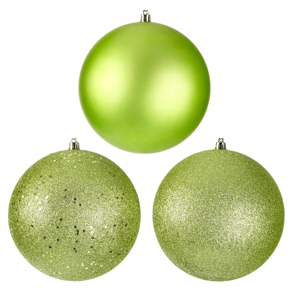 Vickerman 6" Celadon 4-Finish Ball Ornament Assortment 4 per Box