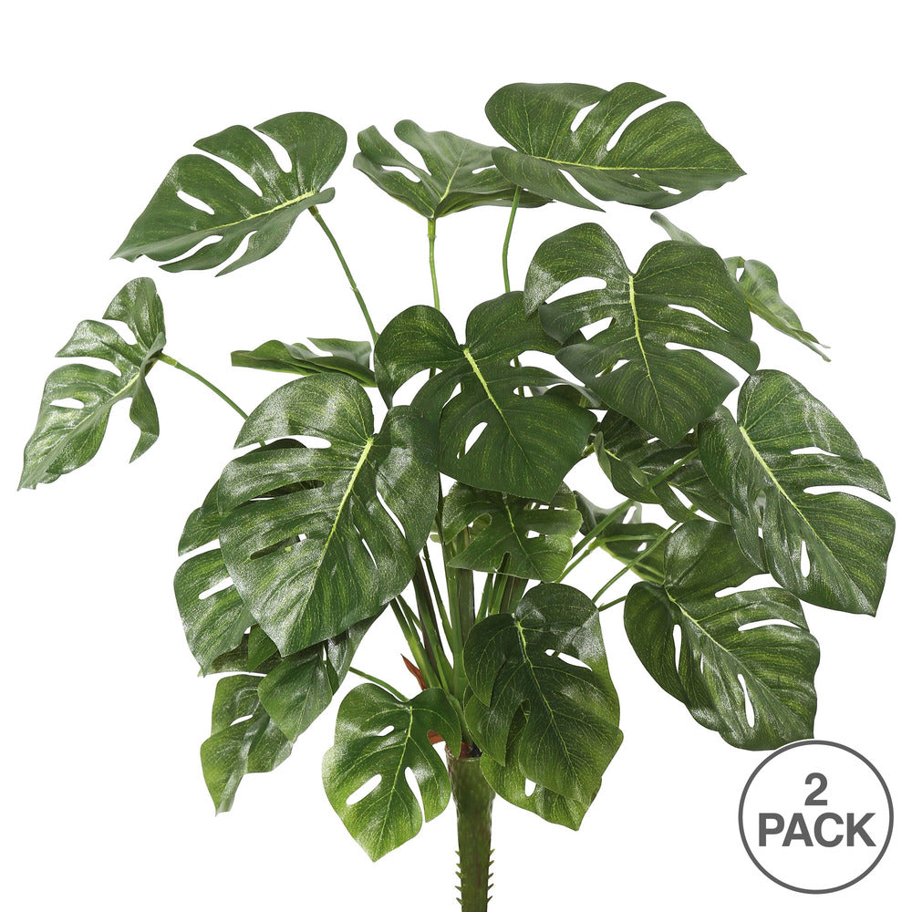Vickerman 22" Artificial Green Split Philo Bush Pack of 2