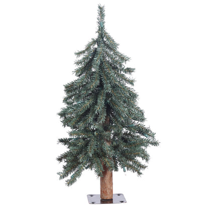 Vickerman 2' Natural Bark Alpine Artificial Christmas Tree Unlit