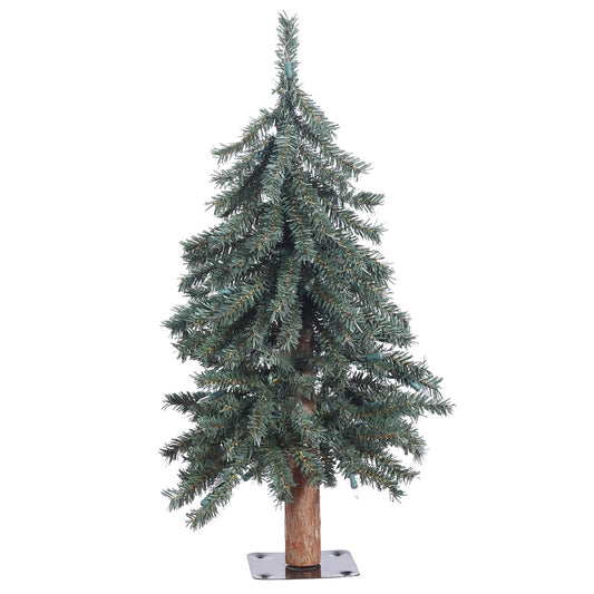 Vickerman 2' Natural Bark Alpine Artificial Christmas Tree Unlit