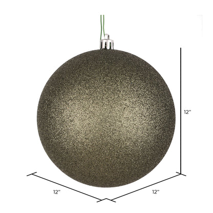 Vickerman 12" Wrought Iron Glitter Ball Ornament