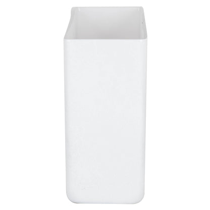 Vickerman 7"  White Rectangle Glass Container