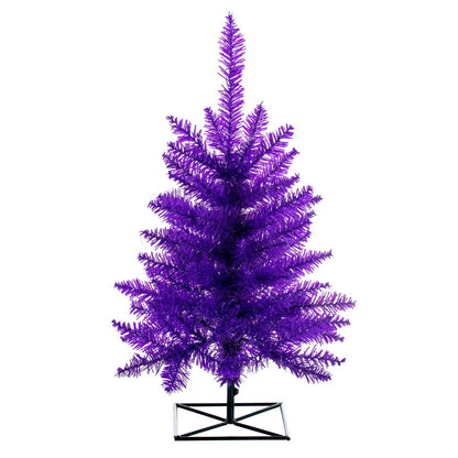 Vickerman 3' Purple Fir Artificial Christmas Tree Unlit
