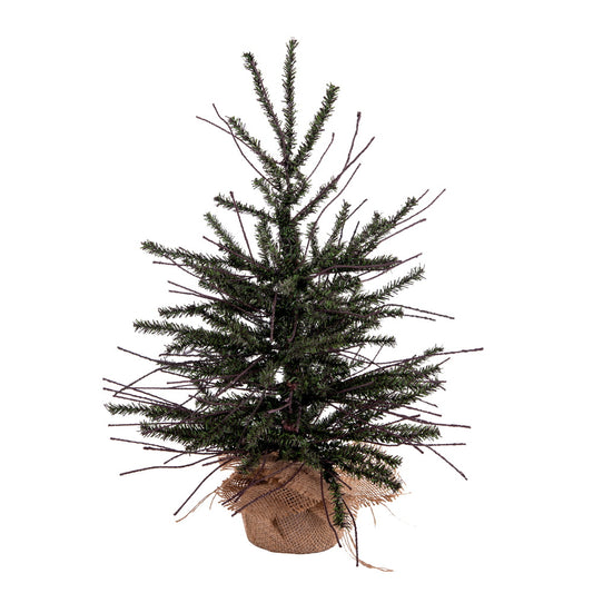 Vickerman 18" Vienna Twig Artificial Christmas Tree Unlit