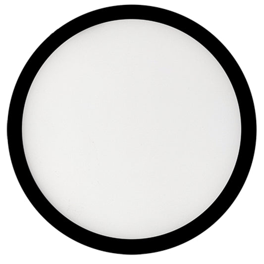Bulbrite 773605 7 in.Round 10.3-Watt 3000K LED Flush Mount Light, 1150 Lumens, Black