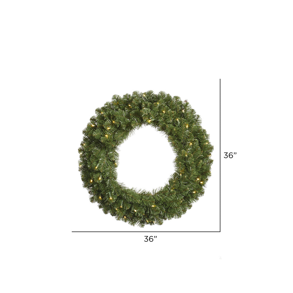 Vickerman 36" Grand Teton Double Sided Artificial Christmas Wreath Warm White Wide Angle LED Lights
