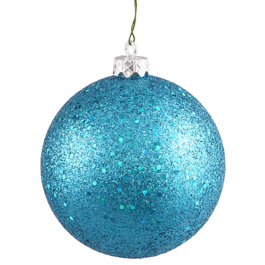 Vickerman 8" Turquoise Sequin Ball Ornament
