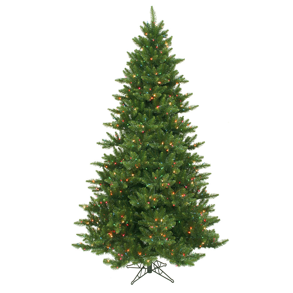 Vickerman 7.5' Camdon Fir Artificial Christmas Tree Multi-Colored Dura-lit Lights