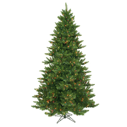 Vickerman 7.5' Camdon Fir Artificial Christmas Tree Multi-Colored Dura-lit Lights