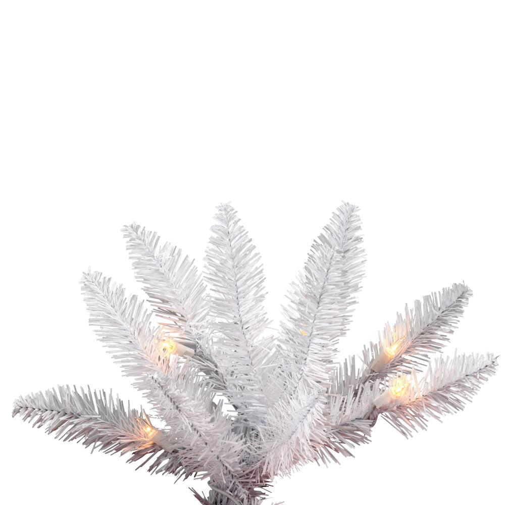 Vickerman 4.5' x 35" Centennial Pine Artificial Christmas Tree Red Clear and Blue Mini Lights