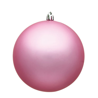 Vickerman 6" Pink Matte Ball Ornament 4 per Bag