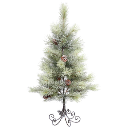 Vickerman 3' Frosted Bellevue Pine Artificial Christmas Tree Unlit