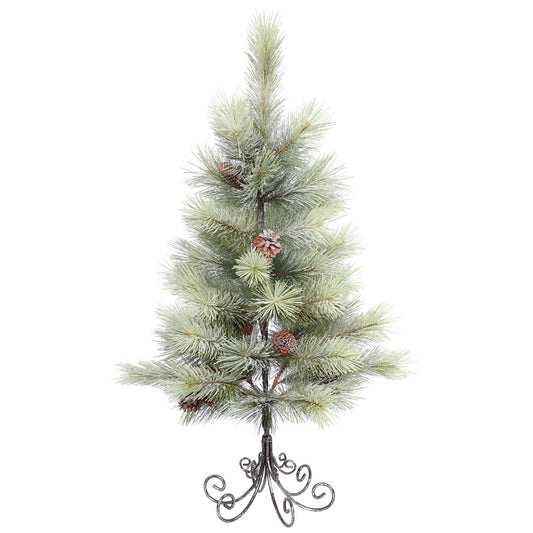 Vickerman 3' Frosted Bellevue Pine Artificial Christmas Tree Unlit