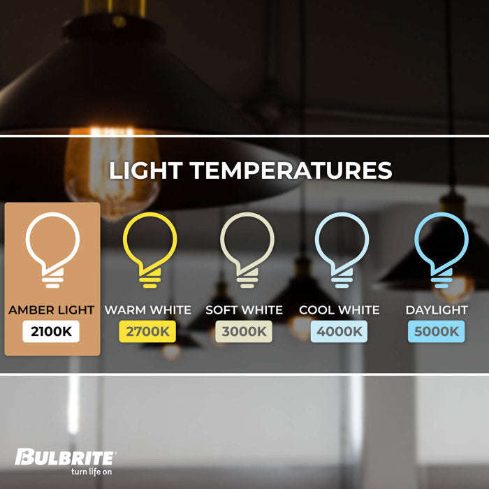 BULBRITE INCANDESCENT ST18 MEDIUM SCREW (E26) 60W DIMMABLE NOSTALGIC LIGHT BULB 2200K/AMBER 4PK (136019)