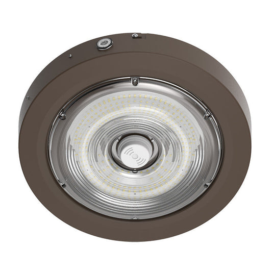 Westgate Builder Series Indoor Round Canopy Light Selectable 40/60/80W 30/40/50K Sensor Ready, Brz, Outdoor Lighting, 40W/60W/80W, 135 Lumens/W,  30K/40K/50K