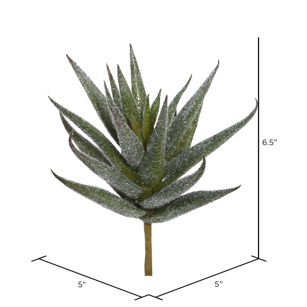 Vickerman 6.5" Artificial Green and Red Aloe Vera Pick Set of 3